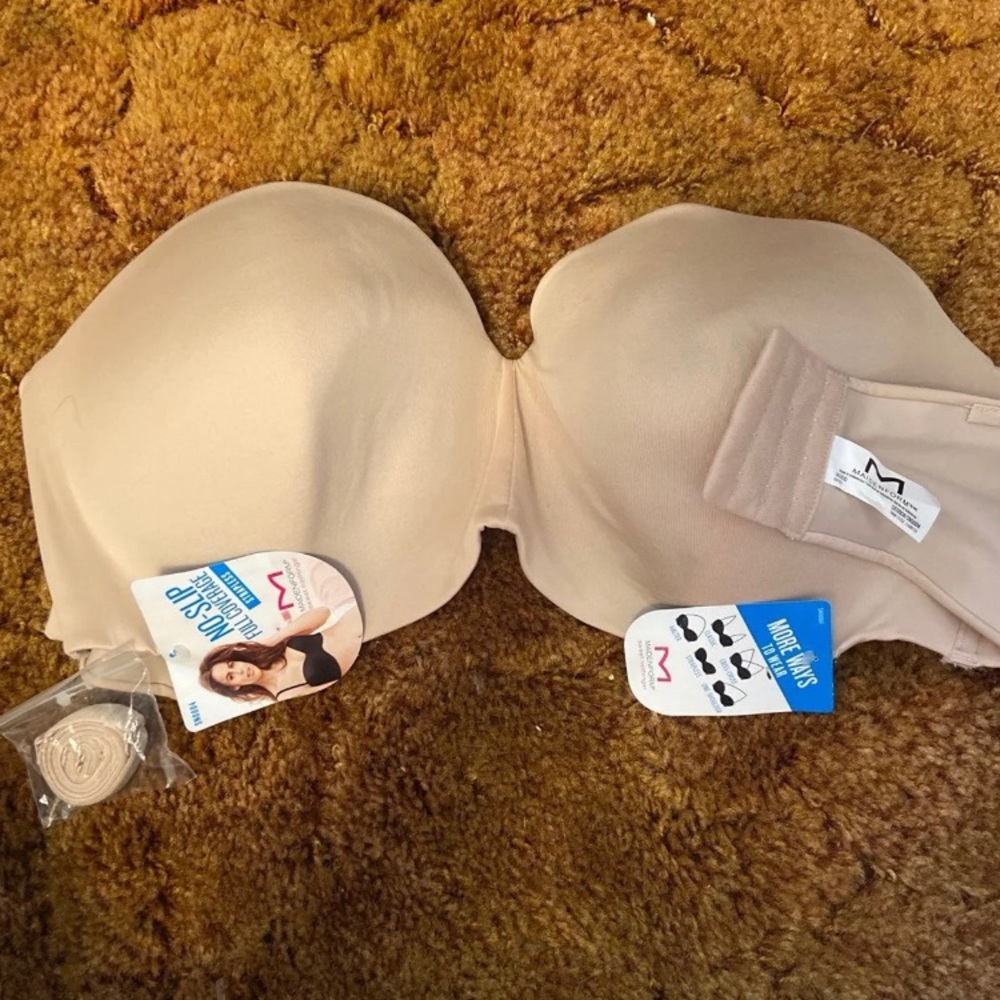 Nude strapless bra